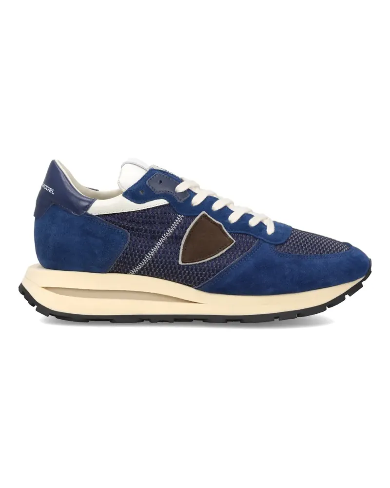 Philippe Model Tropez Haute Sneakers mit Wildledereinsatz - Blau Blau