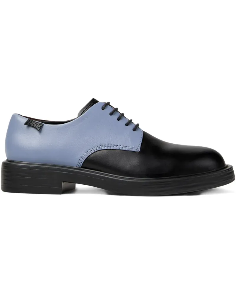 Camper Twins Derby-Schuhe in Colour-Block-Optik - Schwarz Schwarz