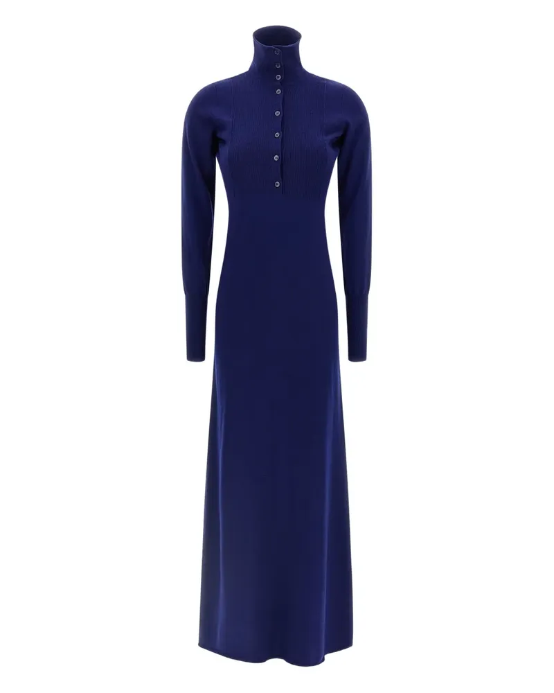 Tom Ford Maxikleid aus geripptem Strick - Blau Blau