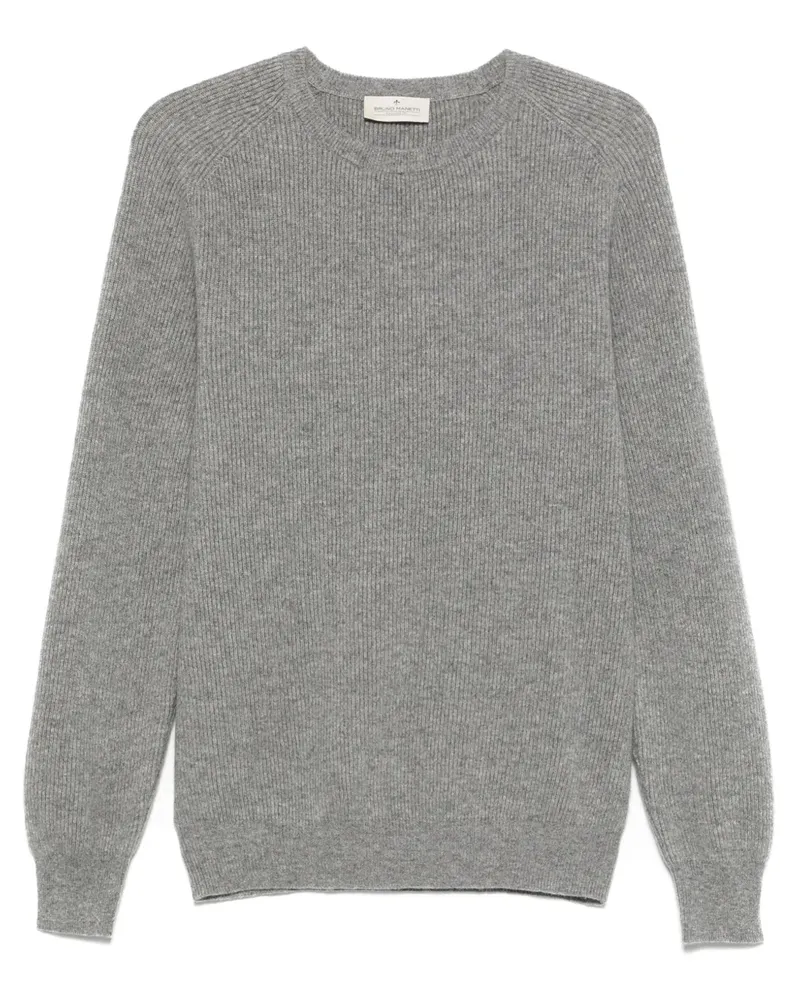 Bruno Manetti Klassischer Kaschmirpullover - Grau Grau
