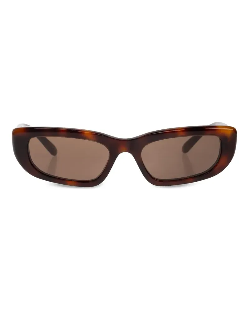Balenciaga Palma Sonnenbrille mit rechteckigem Gestell - Braun Braun