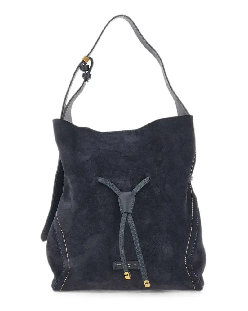 Gianni Chiarini Sienna suede bucket bag - Blau Blau