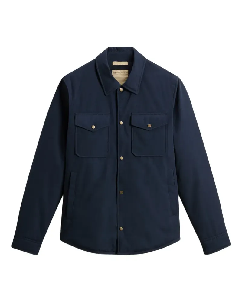 Woolrich Alaskan Hemdjacke mit Klappentasche - Blau Blau