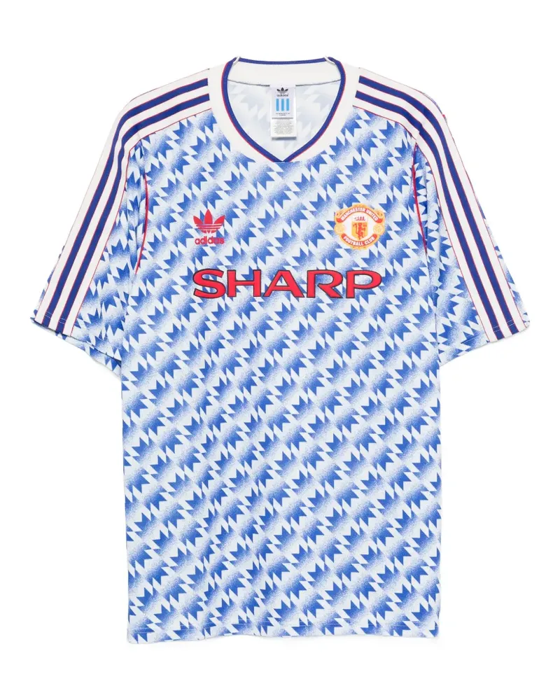 adidas zigzag-print T-shirt - Weiß Weiß