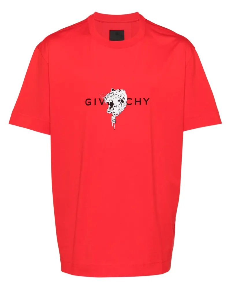 Givenchy T-Shirt mit Logo-Print - Rot Rot