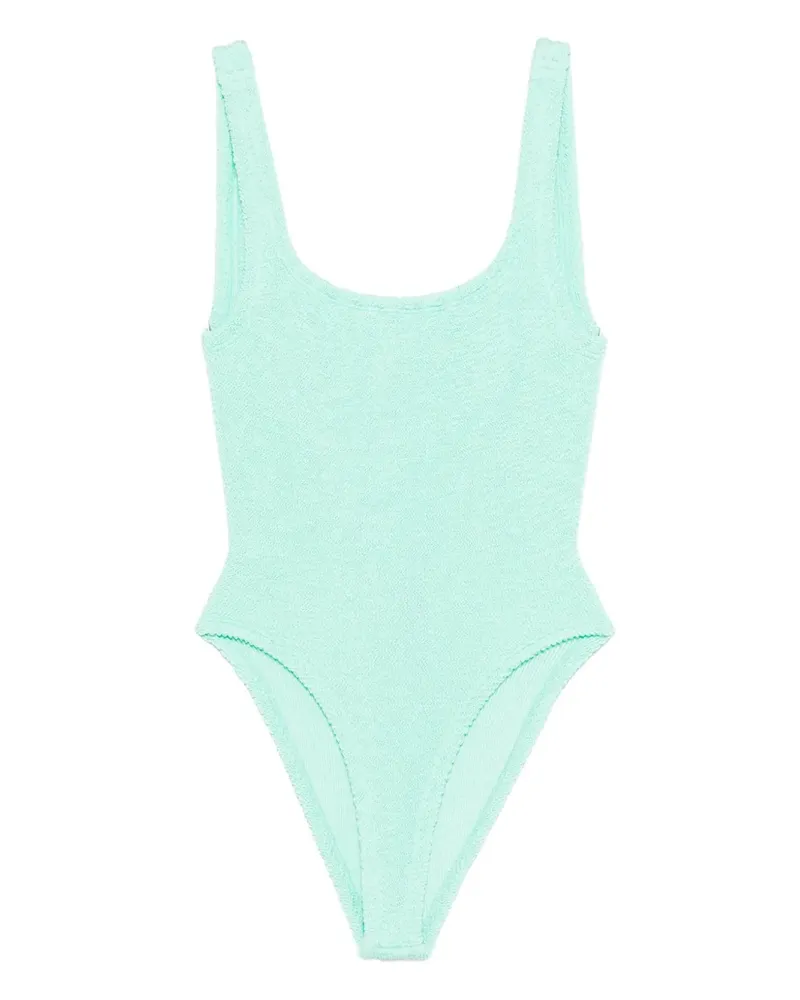 Hunza G Badeanzug mit eckigem Ausschnitt - Grün Grün