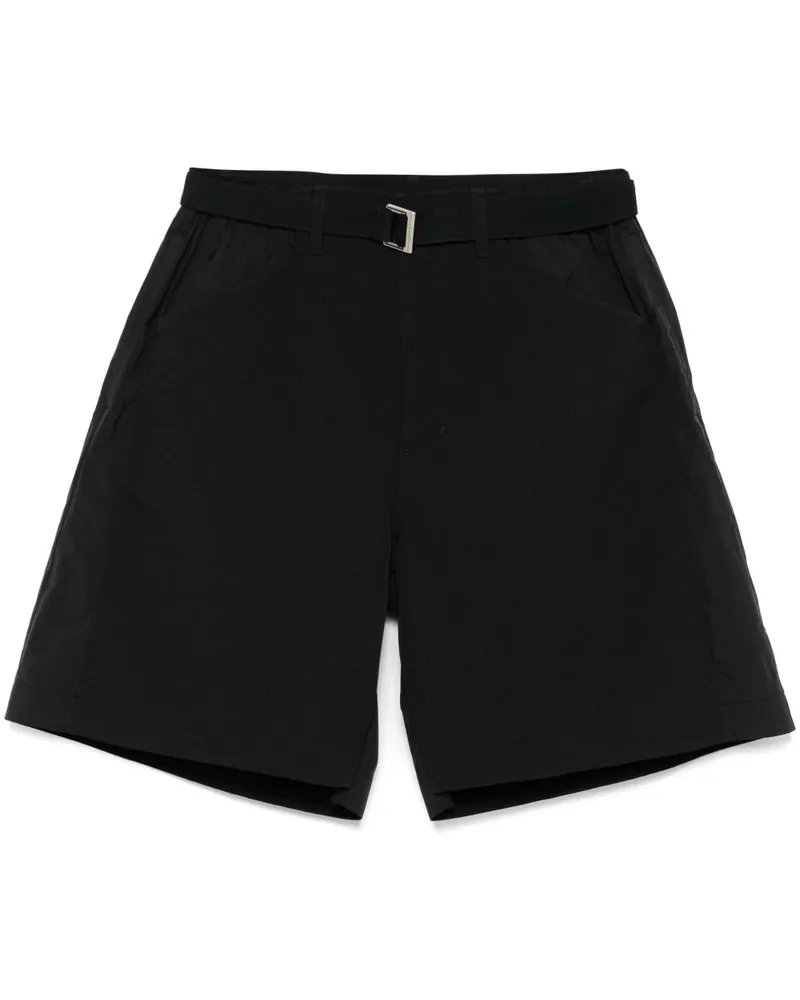 Sacai Shorts mit Gürtel - Schwarz Schwarz