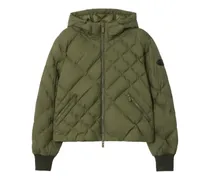 Delley Steppjacke mit Karomuster - Grün