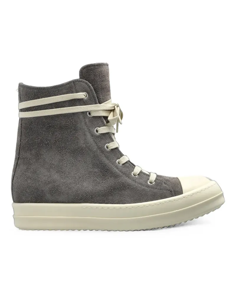 Rick Owens High-Top-Sneakers mit runder Kappe - Grau Grau