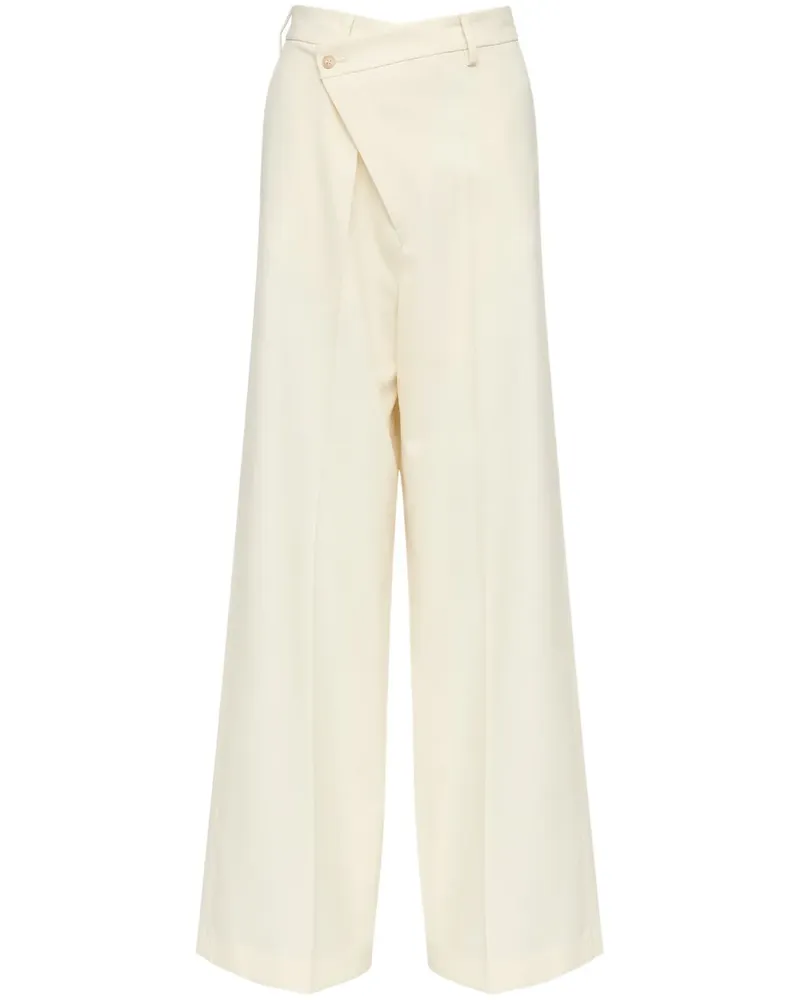 Maison Margiela Hose mit versetztem Verschluss - Nude Nude
