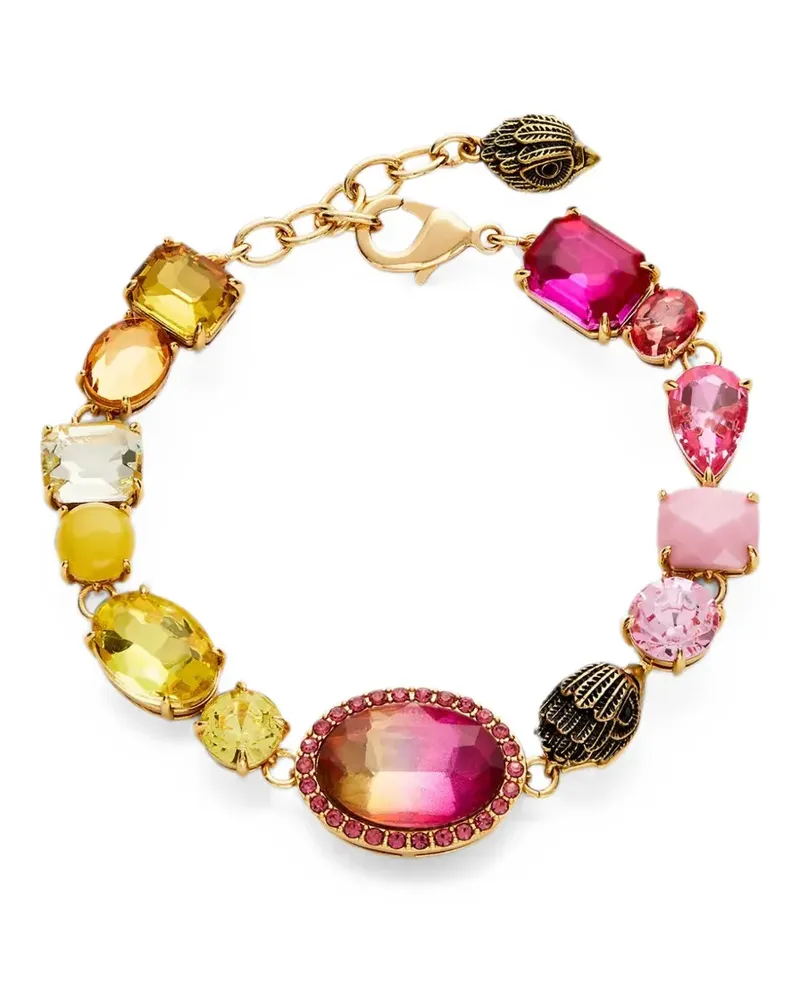 Kurt Geiger Eagle Head crystal-embellished bracelet - Gold Gold