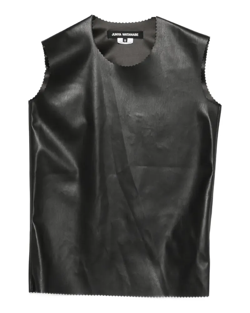 Junya Watanabe scalloped sleeveless top - Schwarz Schwarz