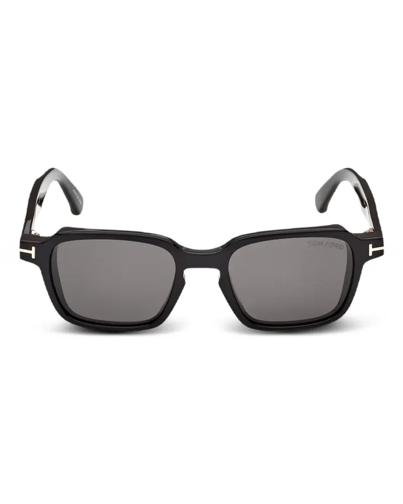 Tom Ford T-logo square-frame sunglasses - Schwarz Schwarz