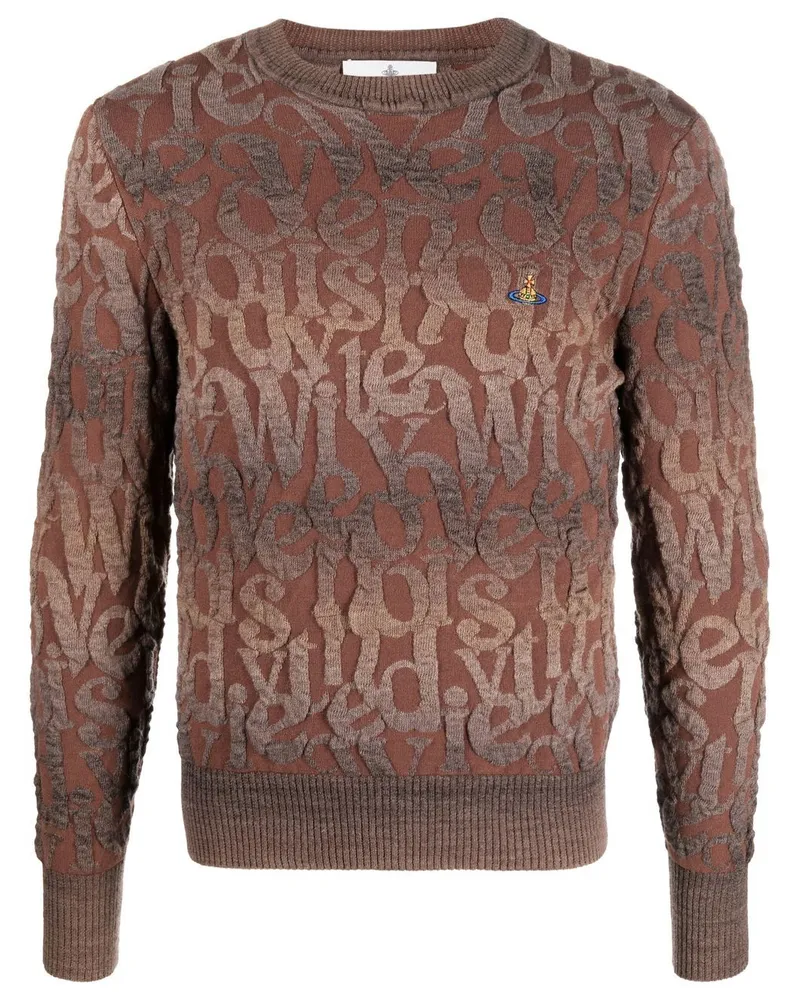 Vivienne Westwood Gestrickter Pullover mit 3D-Detail - Braun Braun