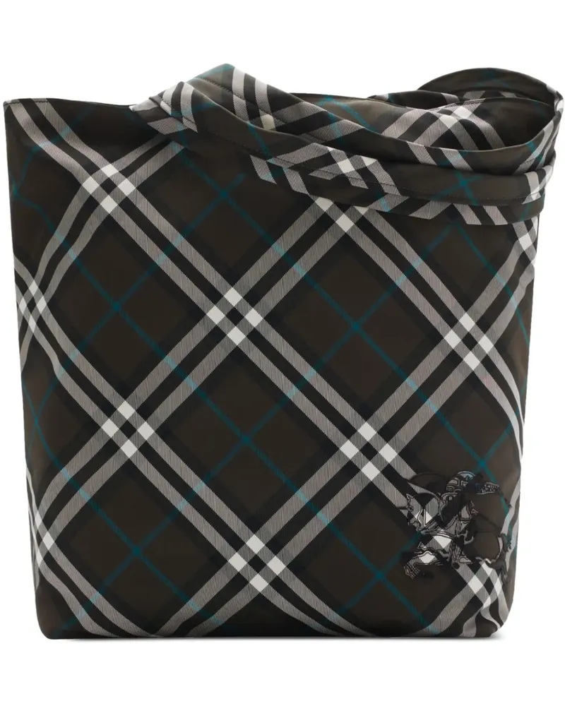Burberry Karierte Handtasche - Grau Grau