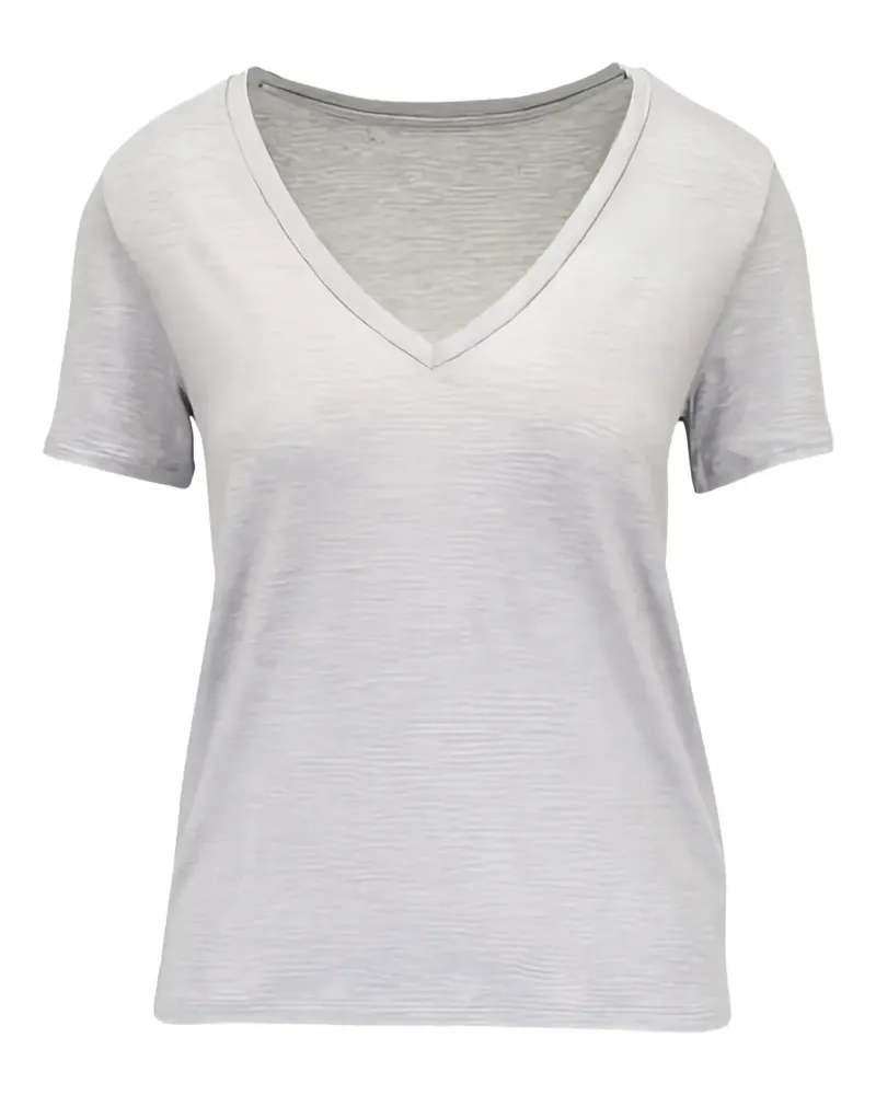 Majestic V-neck T-shirt - Grau Grau