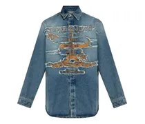 Jeanshemd im Distressed-Look - Blau