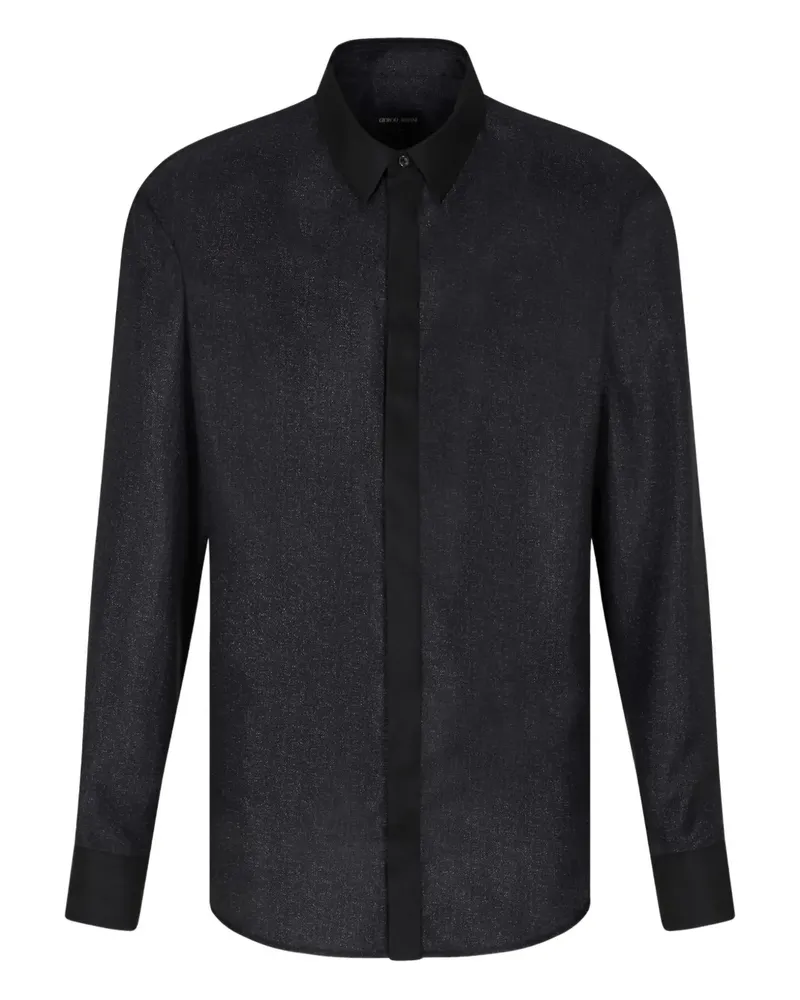 Giorgio Armani silk shirt - Schwarz Schwarz
