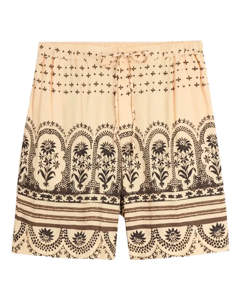 CMMN SWDN Nabil floral-print shorts - Nude Nude