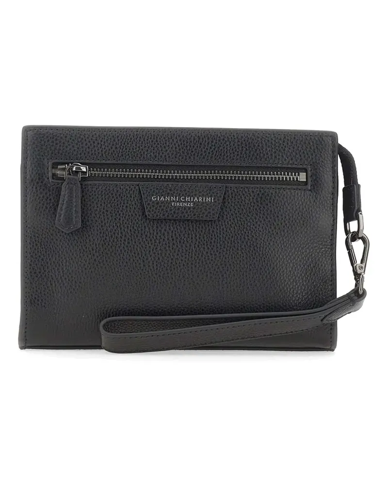 Gianni Chiarini zip-fastening leather clutch bag - Schwarz Schwarz