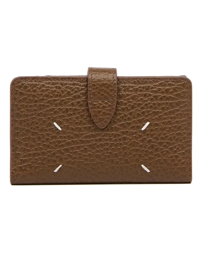 Maison Margiela leather zip wallet - Braun Braun