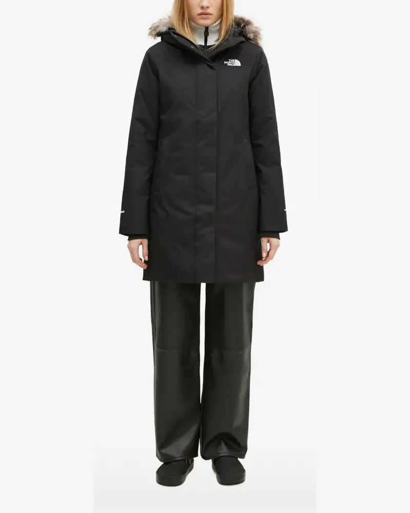 The North Face Arctic faux-fur hooded jacket - Schwarz Schwarz