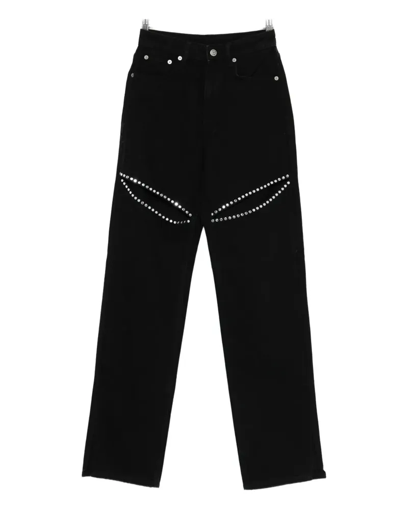 ksubi Playback Jeans mit Nieten - Schwarz Schwarz