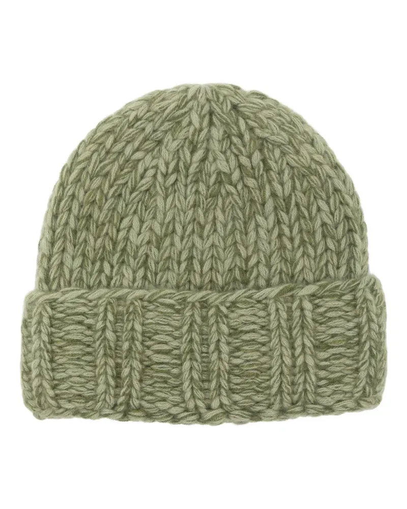 Liska Anfisa Beanie aus Grobstrick - Grün Grün