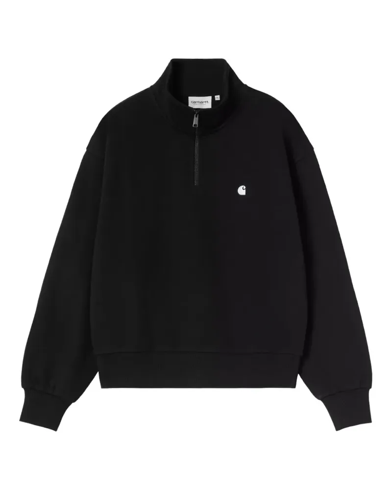 Carhartt WIP Casey Pullover mit Stehkragen - Schwarz Schwarz