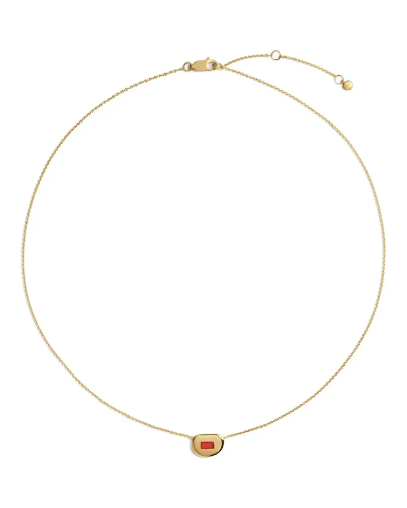 Monica Vinader Gemdrop onyx necklace - Gold Gold