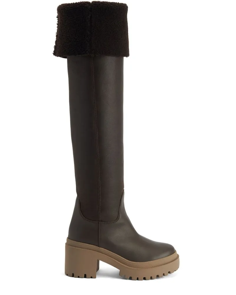 Giuseppe Zanotti Klassische Cowboystiefel 70mm - Braun Braun