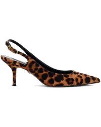 Roberto Cavalli Klassische Slingback-Pumps Braun