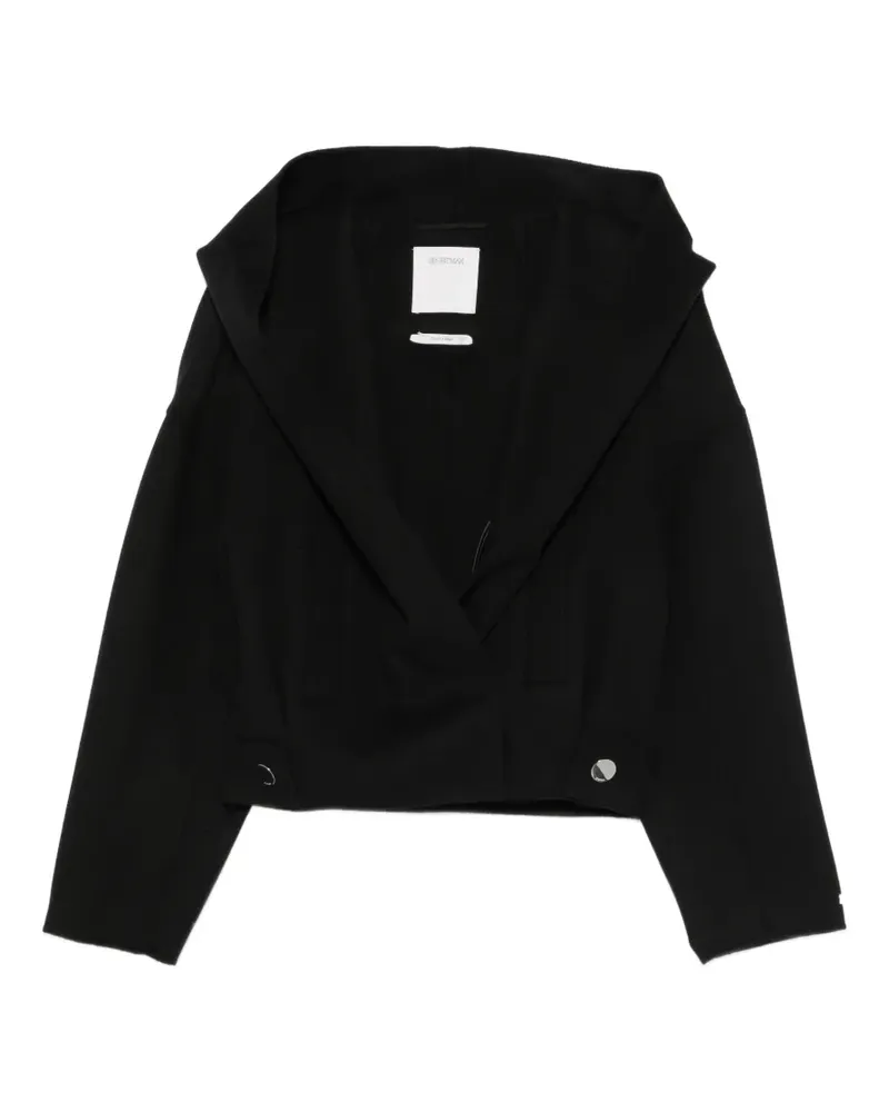 SPORTMAX Idoneo hooded drop-shoulder jacket - Schwarz Schwarz