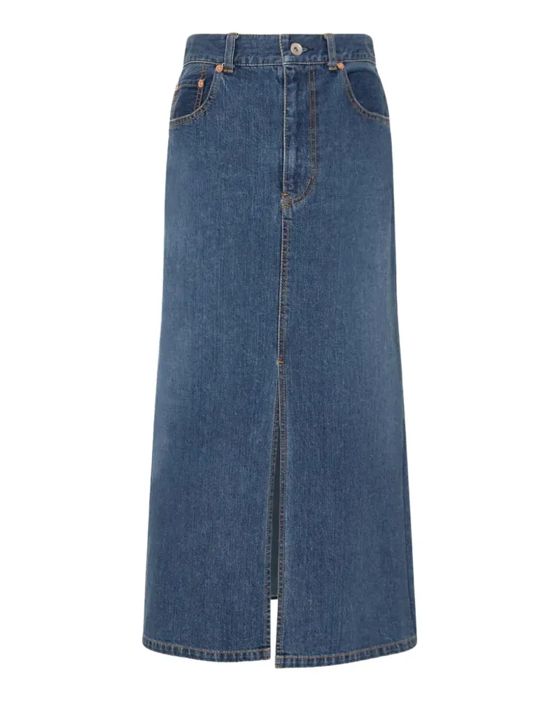 Sacai pocket pleated skirt - Blau Blau