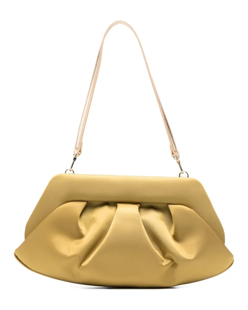 THEMOIRÈ gathered clutch bag - Braun Braun