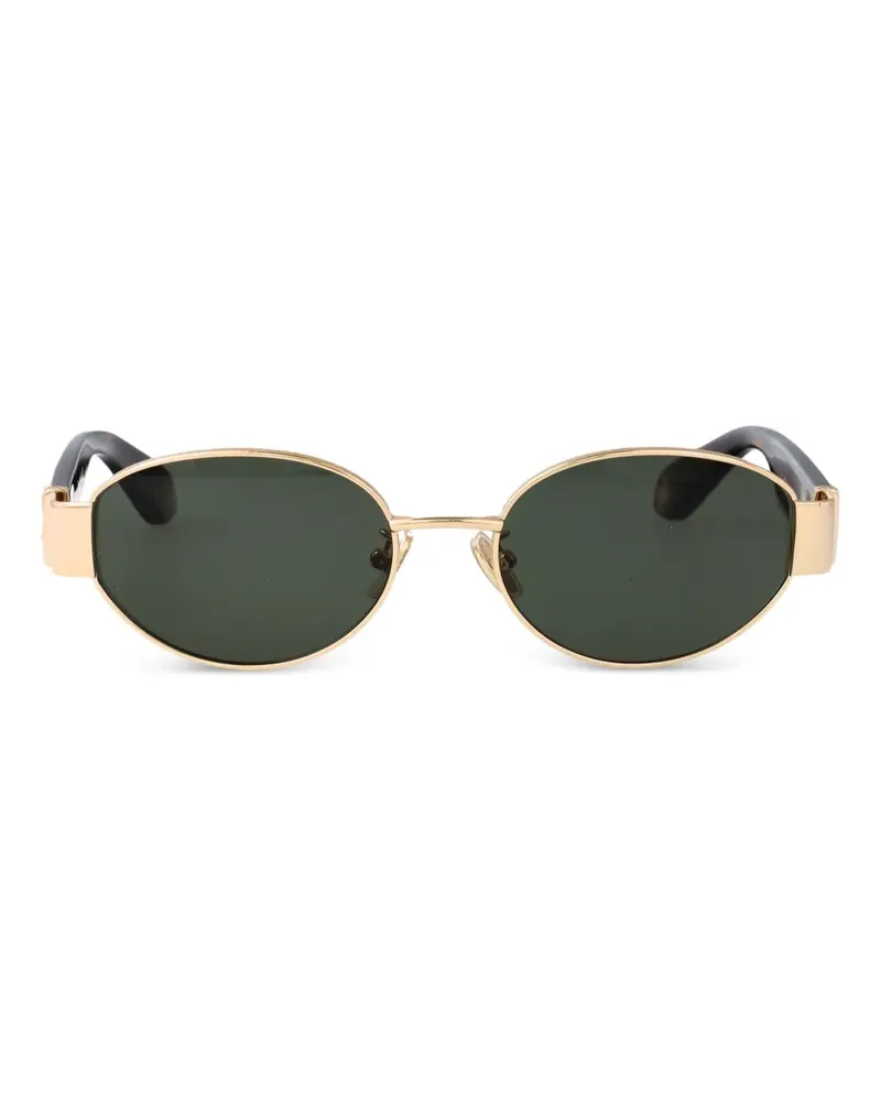 Roberto Cavalli Sonnenbrille mit ovalem Gestell - Gold Gold