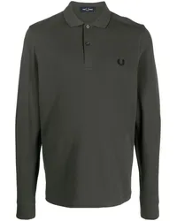 Fred Perry Poloshirt mit Logo-Stickerei Grün