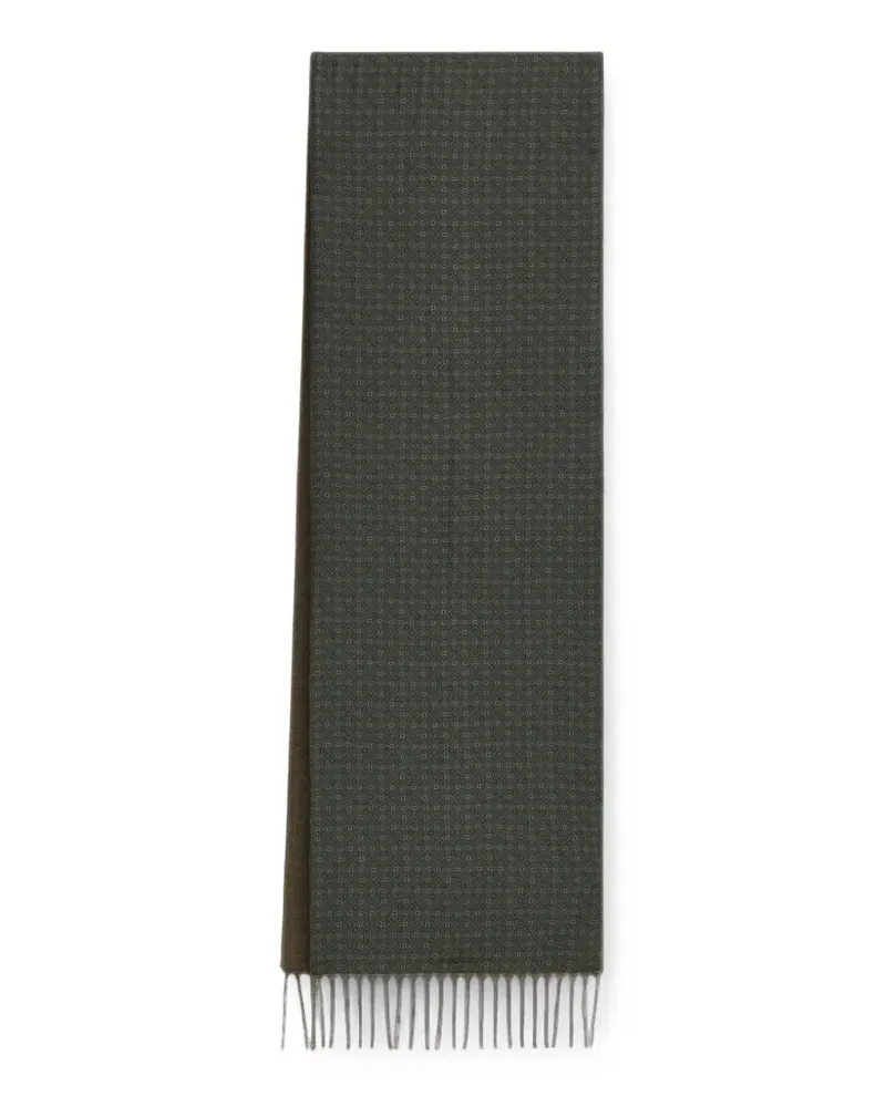 Ferragamo double-face patterned scarf - Grün Grün