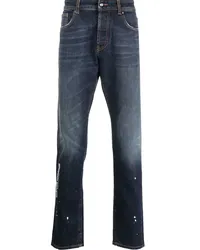 CoSTUME NATIONAL Slim-Fit-Jeans mit Logo-Print Blau