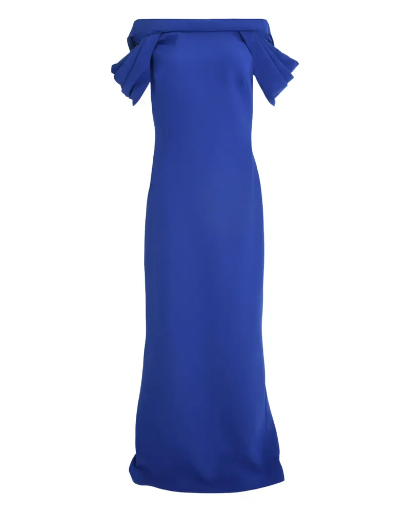 Safiyaa Drapierte Robe mit angeschnittenen Ärmeln - Blau Blau
