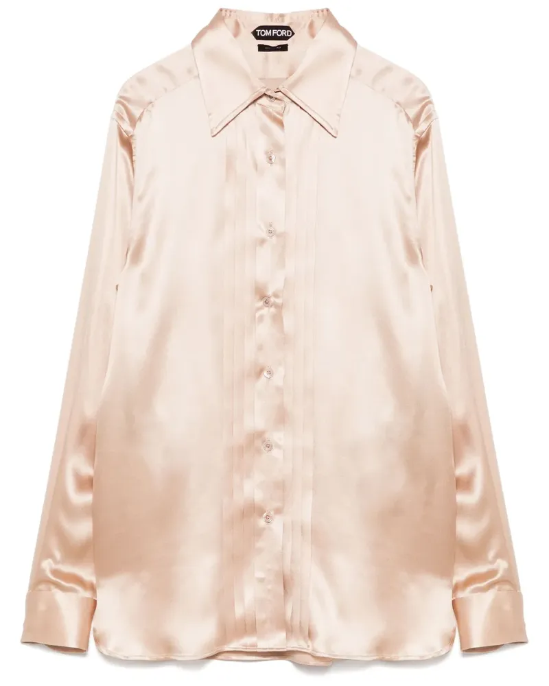 Tom Ford Bluse aus Seide - Nude Nude