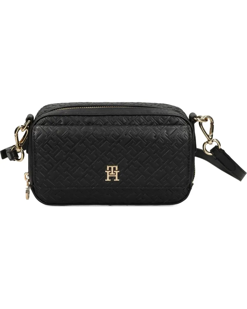 Tommy Hilfiger monogram cross body bag - Schwarz Schwarz