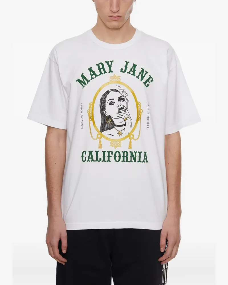 Local Authority Mary Jane graphic T-shirt - Weiß Weiß