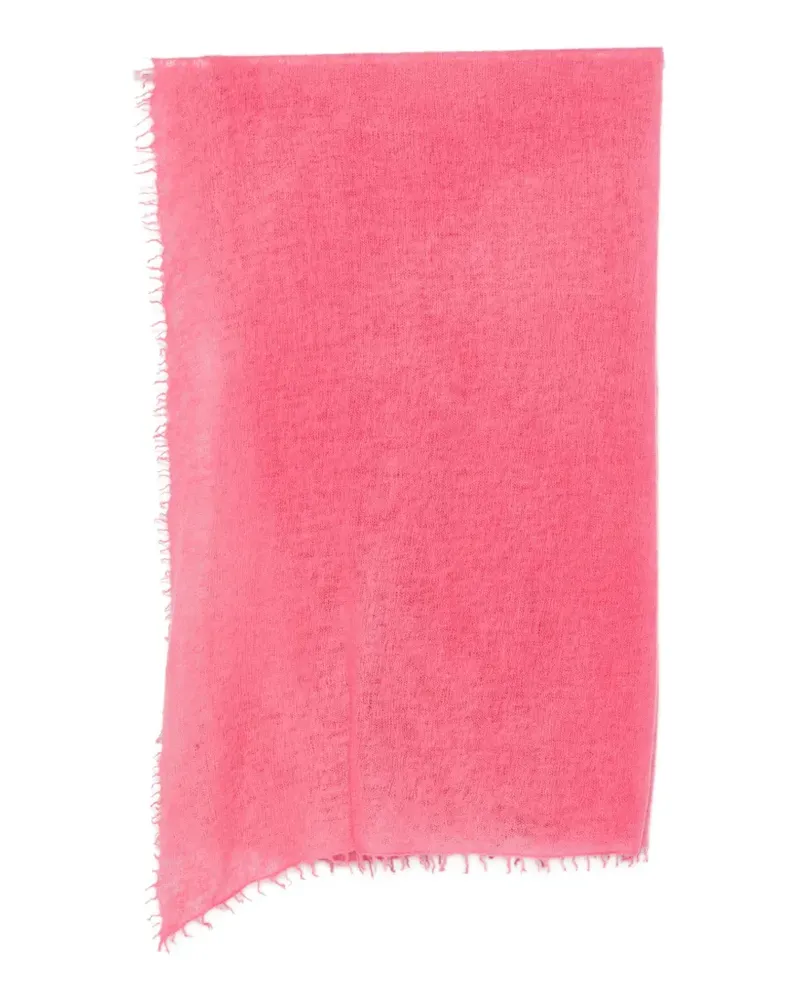 Warm-ME Kleiner Nomad Schal mit Fransen - Rosa Rosa