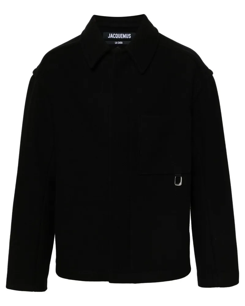 Jacquemus Le Manteau Court Jacke - Schwarz Schwarz