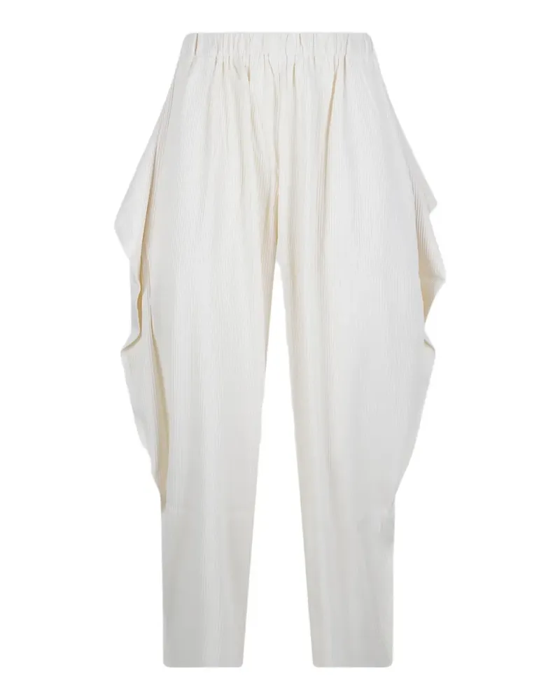 Issey Miyake pleated draped trousers - Nude Nude