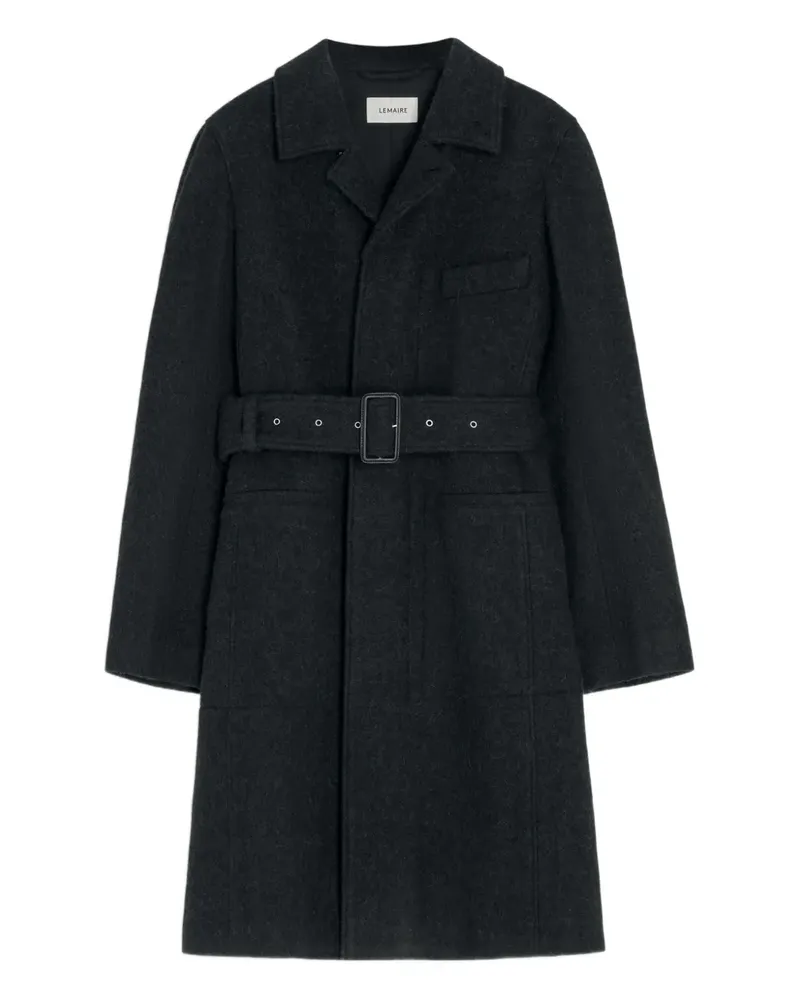 Christophe Lemaire Mantel mit Gürtel - Schwarz Schwarz