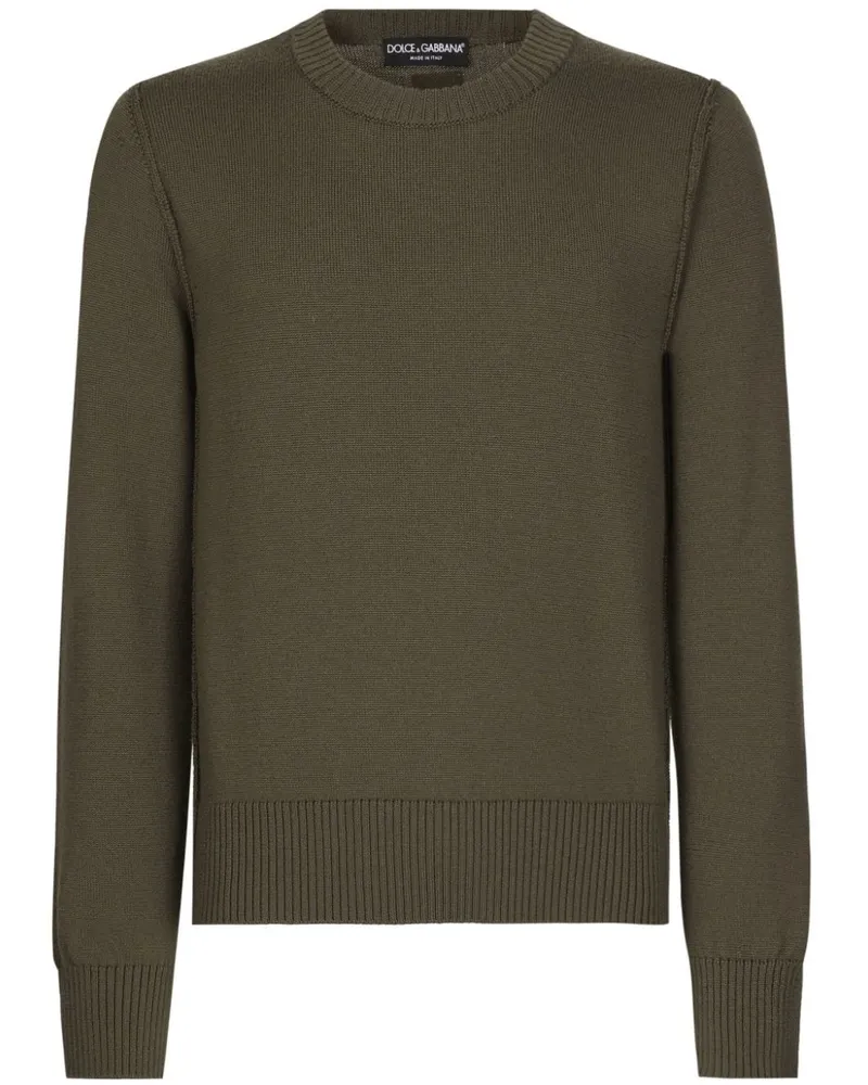 Dolce & Gabbana Pullover mit Rundhalsausschnitt - Grün Grün