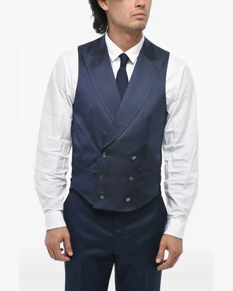 Corneliani double-breasted waistcoat - Blau Blau
