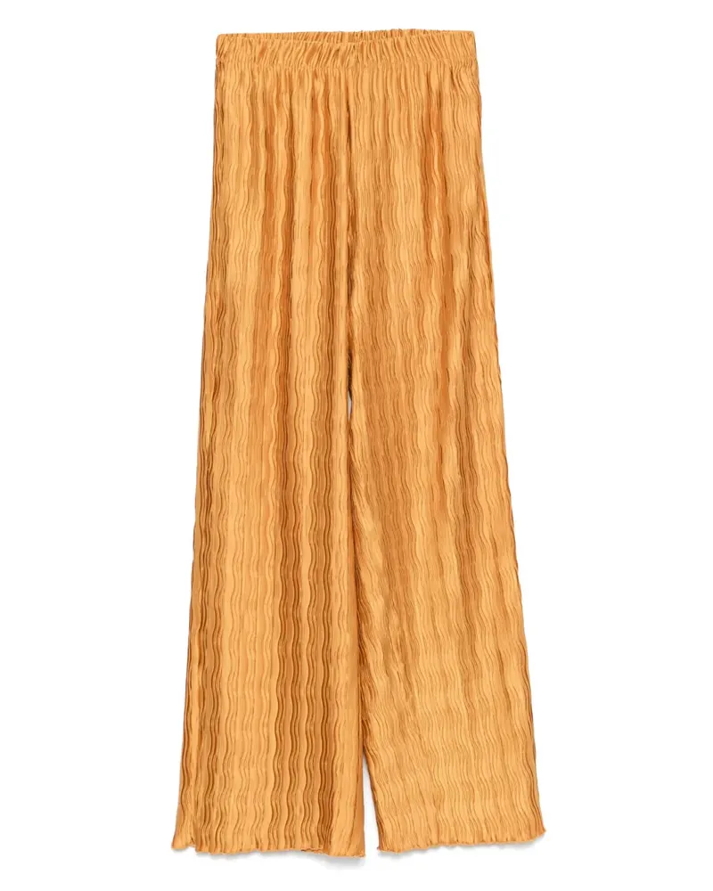 Weili Zheng Plissierte Hose - Gold Gold